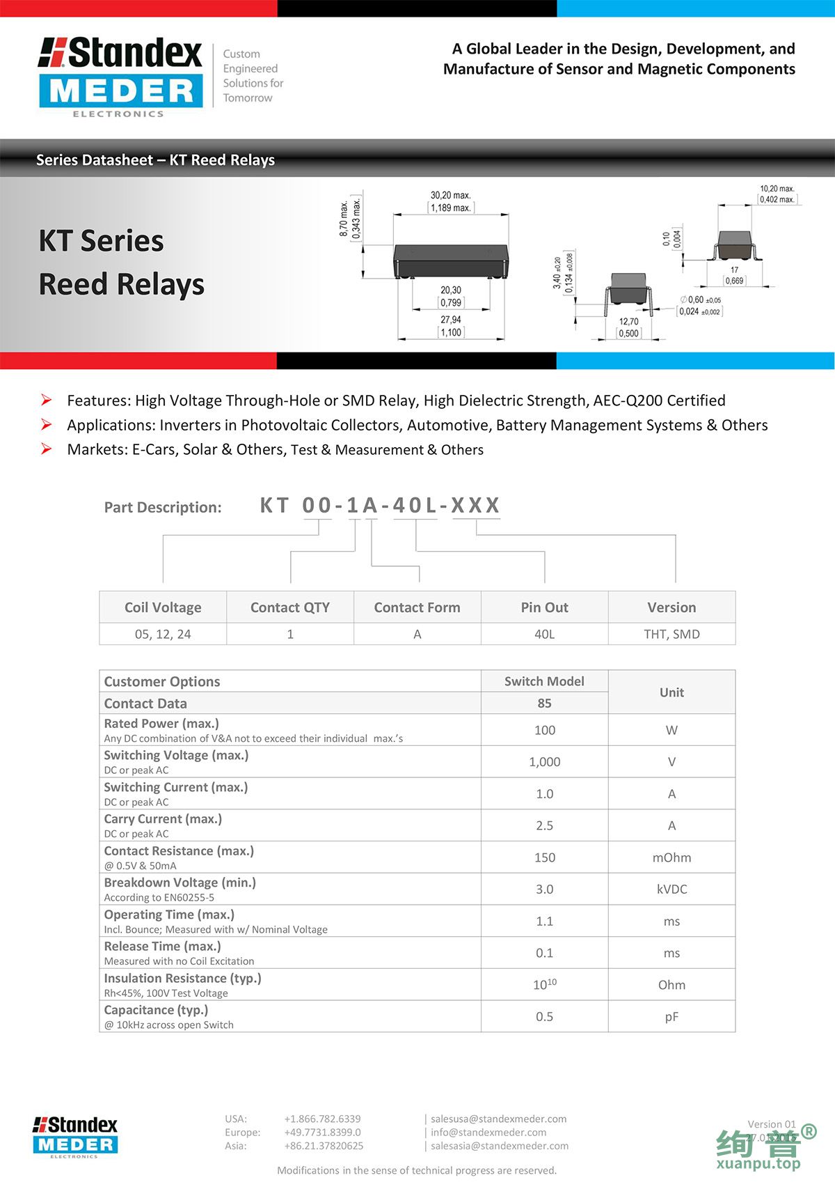 KT12-1A-40L-THT(图2)